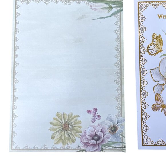 Floral Sympathy Card Gold Foil Outline u Envelope Included A7 Greeting Cards - Picture 4 of 4